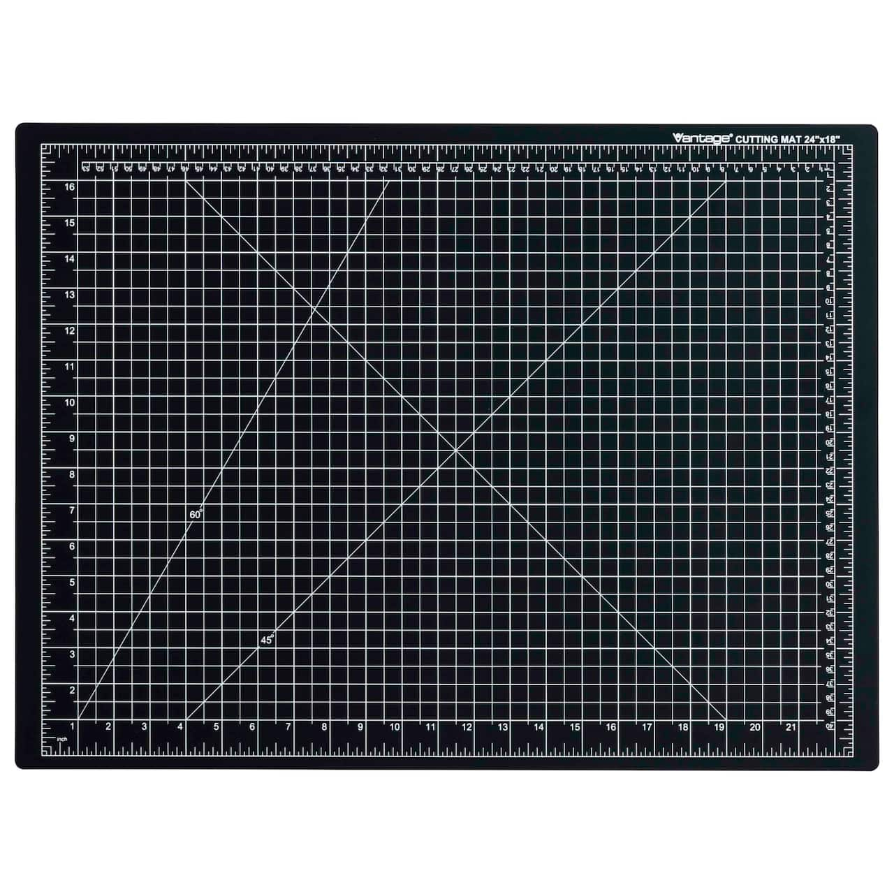 Dahle&#xAE; Vantage&#xAE; Black Self-Healing Cutting Mat, 18&#x22; x 24&#x22;